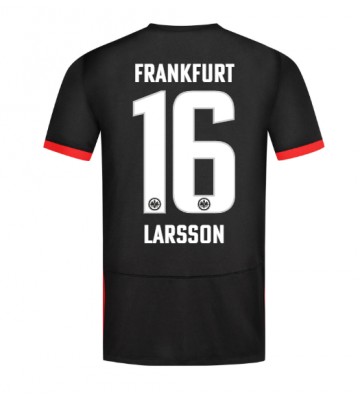 Eintracht Frankfurt Hugo Larsson #16 Udebanetrøje 2024-25 Kort ærmer